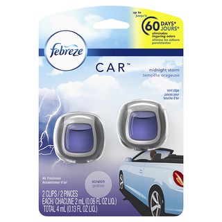 Nước Hoa Xe Hơi Febreze Car Midnight Storm Vỉ 2 Cái