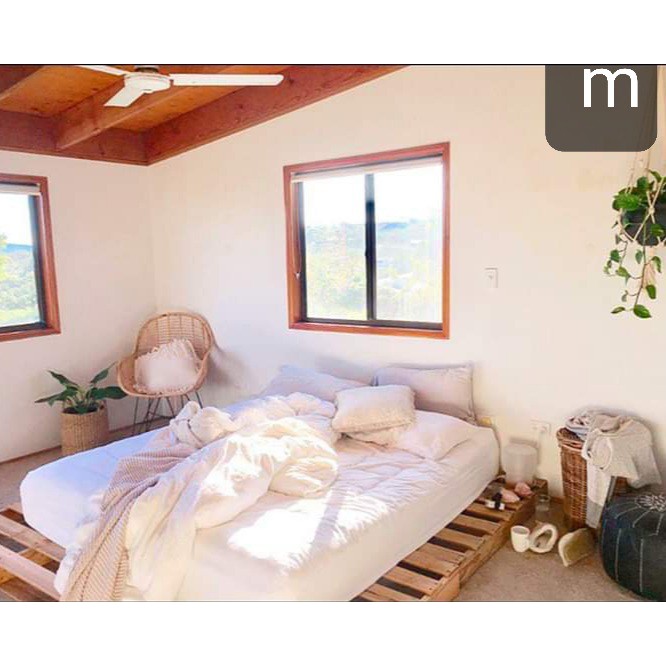 Giường palet gỗ thông 1m6 x 2m