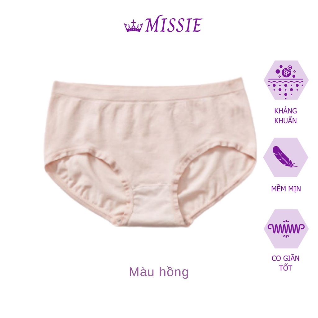 Quần lót nữ cotton Freesize màu ngẫu nhiên siêu đáng yêu, kháng khuẩn, thấm hút khử mùi Missie Q01