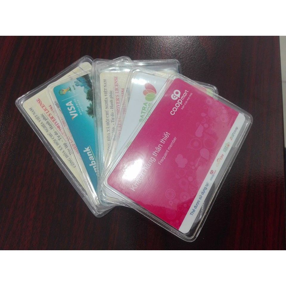MIẾNG BỌC HỘ CHIẾU, PASSPORT - TÚI ĐỰNG ATM, CARD VISIT. CMND CÓ NẮP, DÀY, TRONG SUỐT