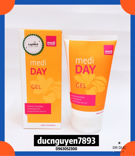 [MẪU MỚI 150ml] Gel dưỡng da và tĩnh mạch MEDI DAY/NIGHT CREAM ban ngày/ban đêm nhập từ Đức