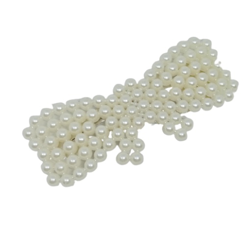 {HÀNG CÓ SẴN}Kẹp tóc mái đính ngọc trai nhân tạo (2.7X8cm)