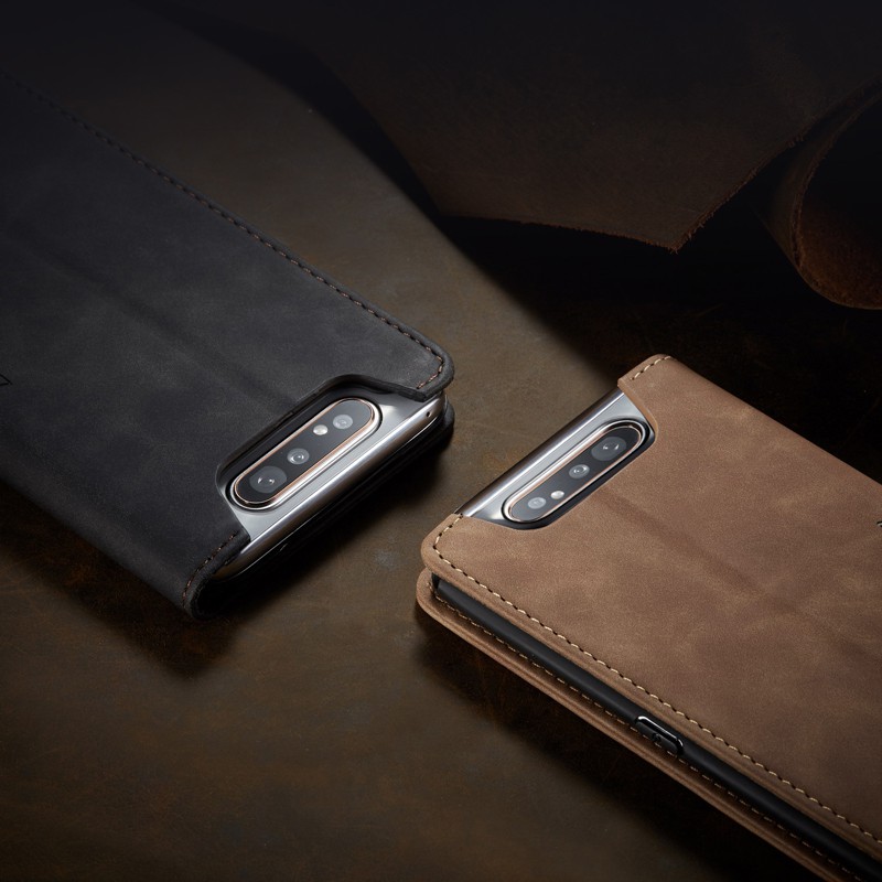 Bao nắp gập chất da cho điện thoại Samsung Galaxy A80 A90 A10 M10 M20 A70 A50 A30 S10 5G S7 Edge S8 Plus S9 Plus | BigBuy360 - bigbuy360.vn