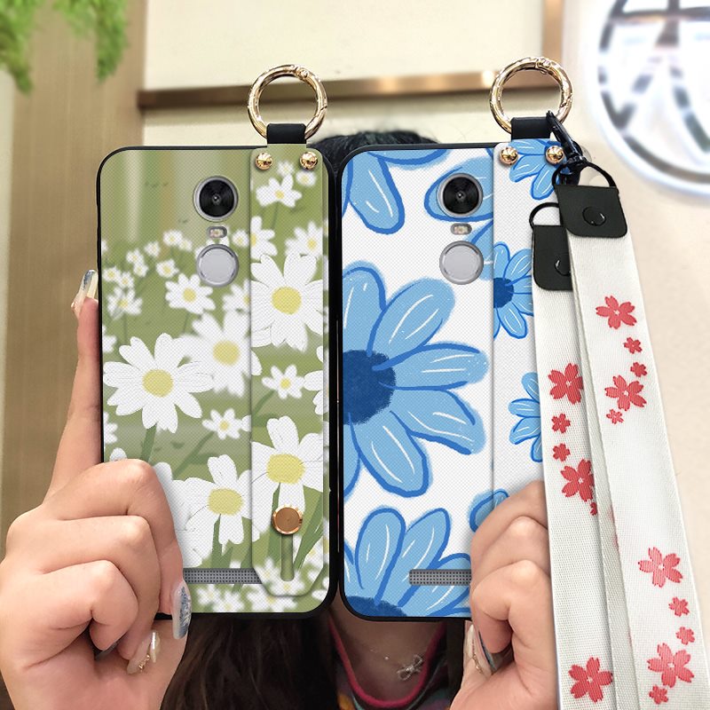 Ốp Điện Thoại Silicon Mềm Chống Sốc Chống Dơ Có Giá Đỡ Và Dây Đeo Cổ Tay Cho Xiaomi Redmi Note3