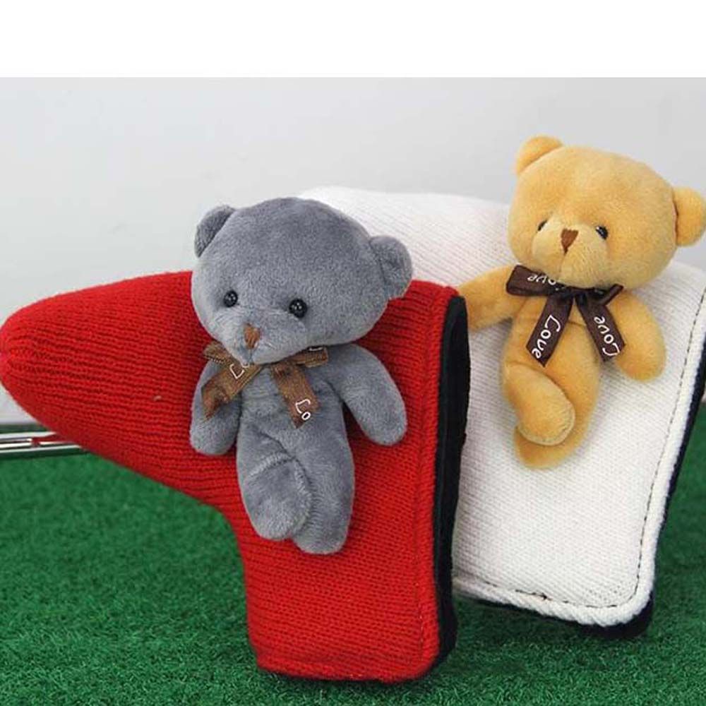 Dụng cụ bọc vải dệt kim bảo vệ cho gậy đánh gôn chống bụi hình hoạt hình nhiều màu cho bé