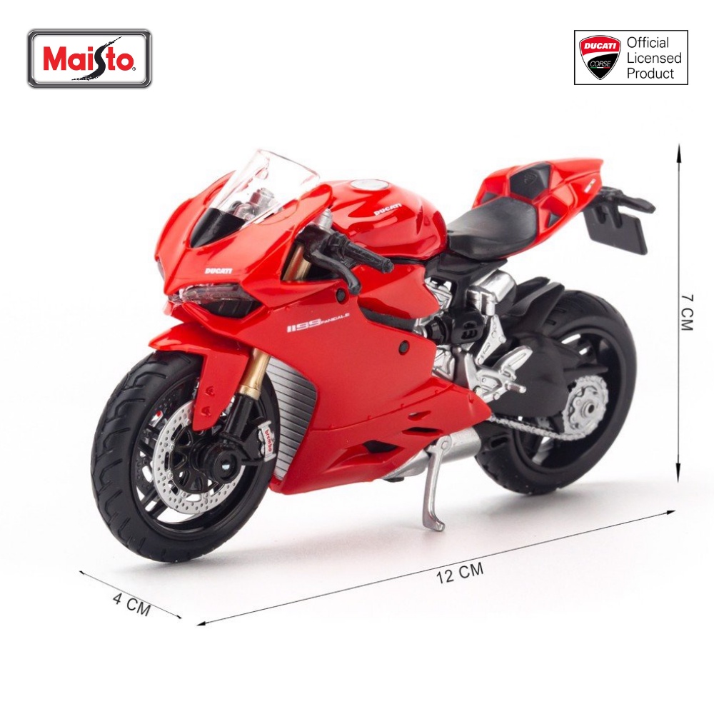 Mô hình xe moto Ducati Panigale V4S Corse, 1199 Superleggra , Monster, Hypermotard 1:18