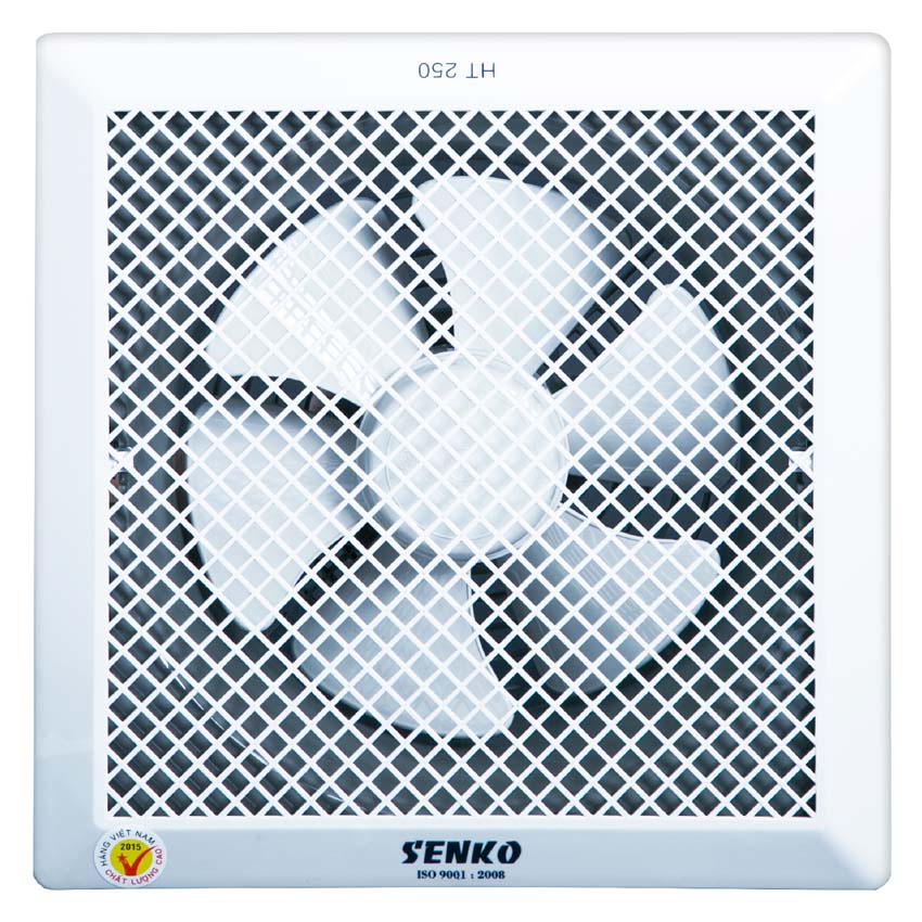 Quạt hút âm trần Senko HT250 công suất 40W hút 1 chiều, kích thước khoét lỗ 30cm - Hàng chính hãng