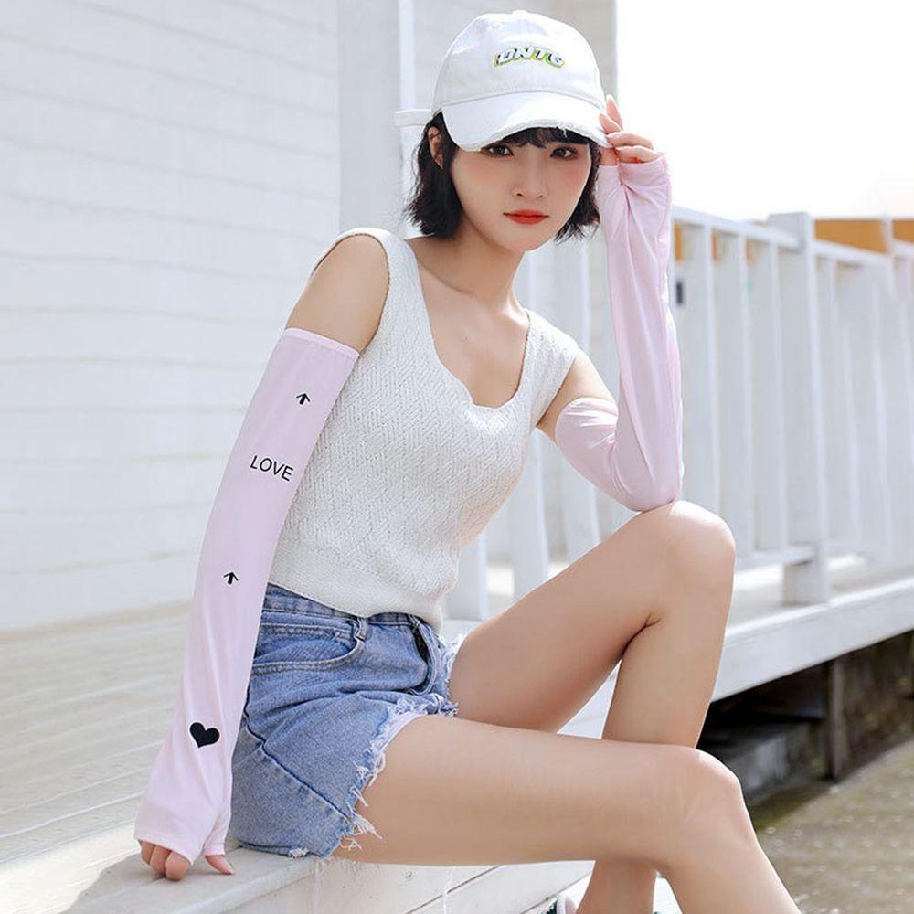 Vỏ Bọc Cánh Tay Giữ Ấm Chống Tia UV Hình Trái Tim Cho Nữ