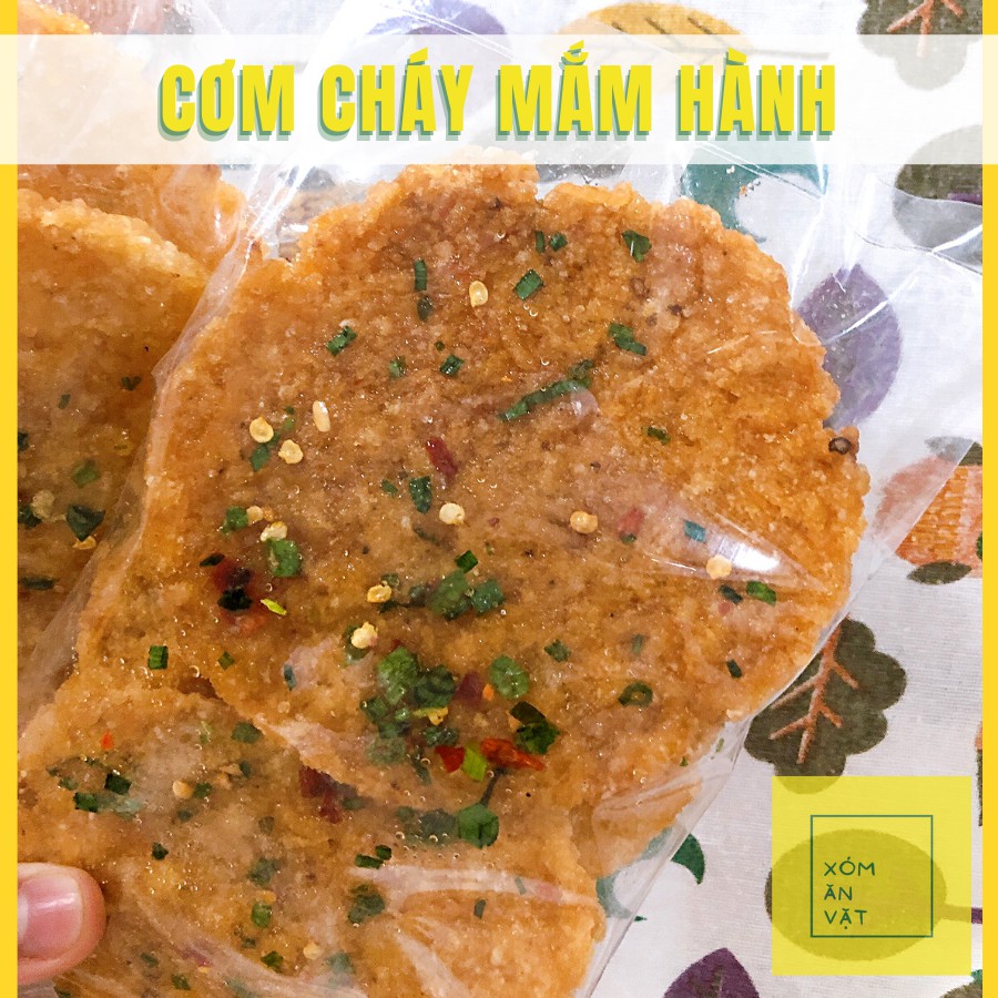 Cơm cháy mắm hành - Siêu mỏng giòn tan không mặn (gói 3 miếng khối lượng 90g) | BigBuy360 - bigbuy360.vn