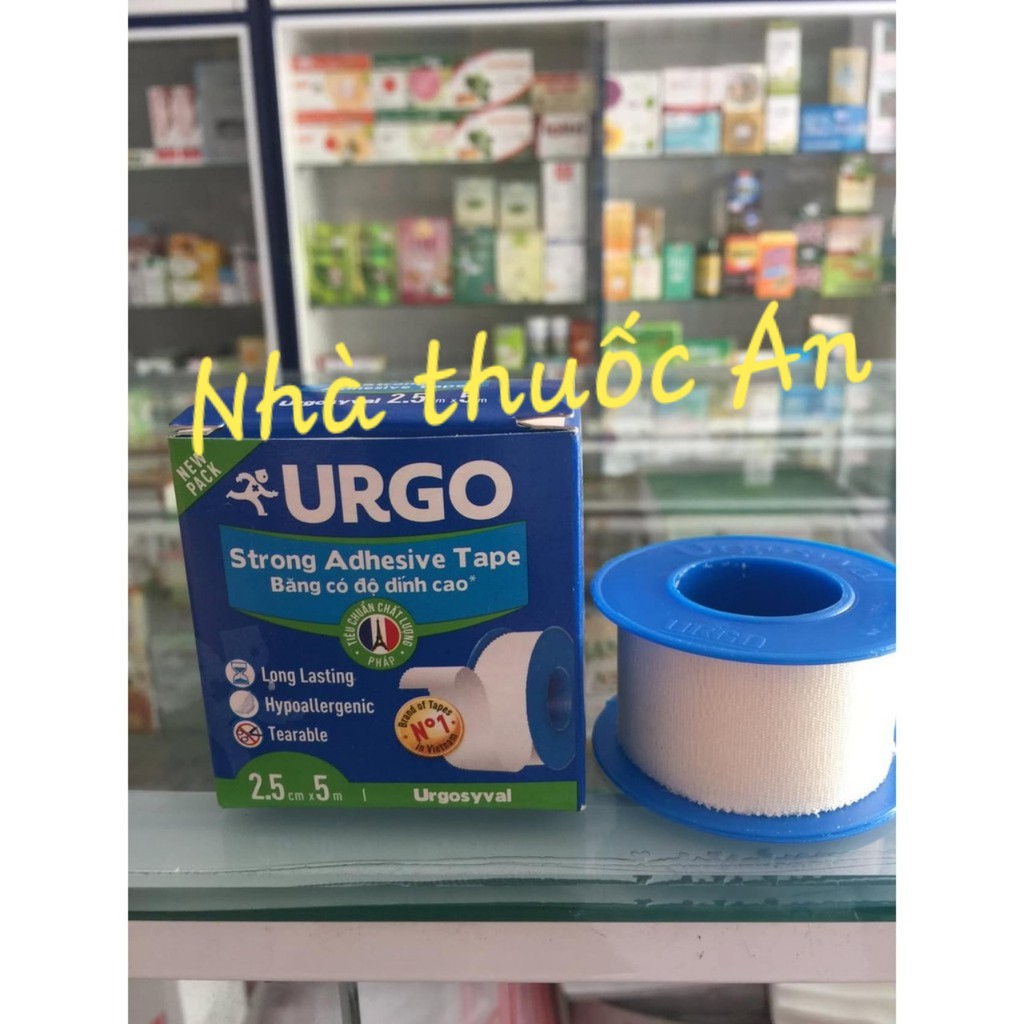 Urgo cuộn băng keo xé (2.5cm*5m &amp; 1.25cm*5cm)