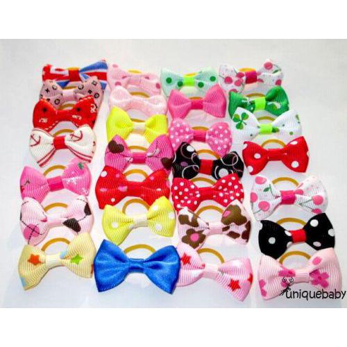 Set 20 dây nơ cột tóc trang trí thú cưng dễ thương