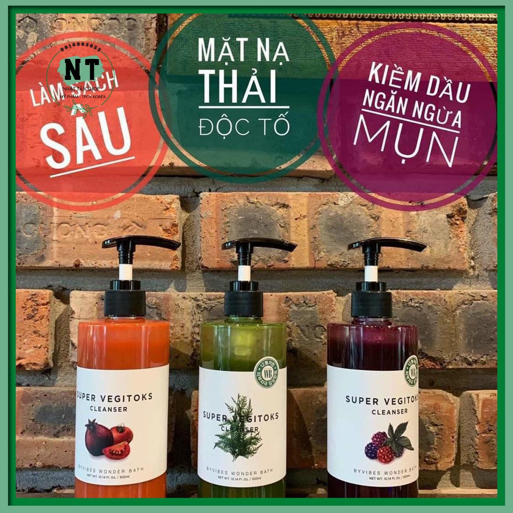 Sữa rửa mặt Super Vegitoks Cleanser - Sữa rửa mặt thiên nhiên, thải độc, dưỡng da | BigBuy360 - bigbuy360.vn