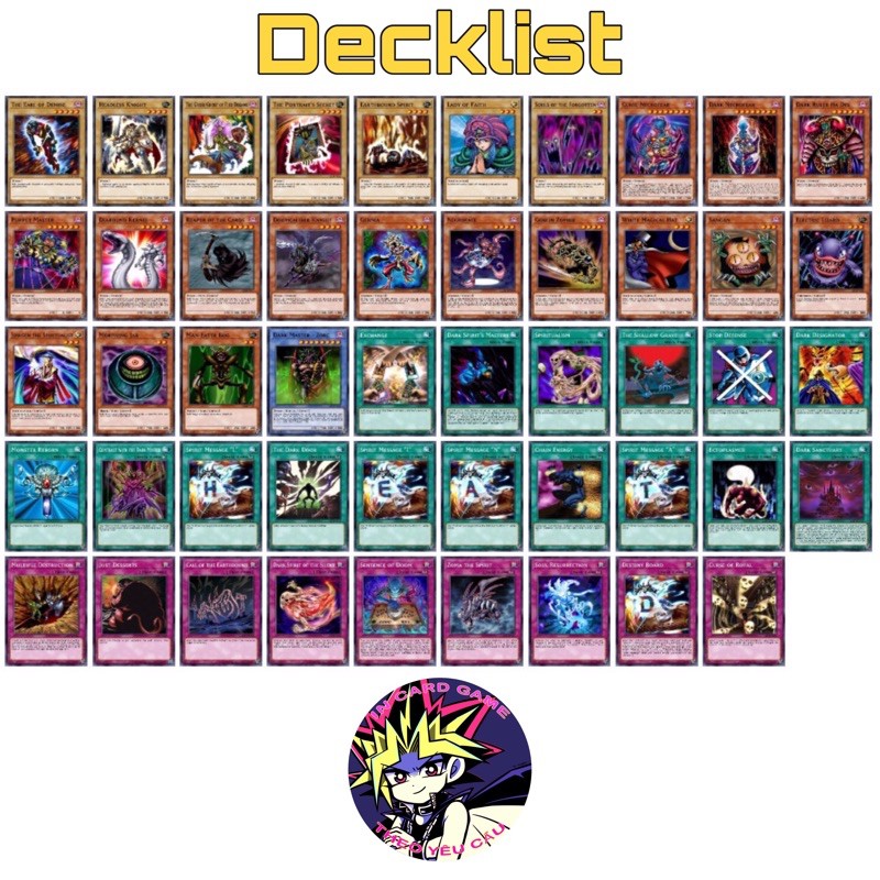 Bài in Yugioh ] Bộ bài của nhân vật Bakura 49 lá.