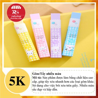 [XẢ HÀNG NGHỈ BÁN] Gôm tẩy nhiều màu