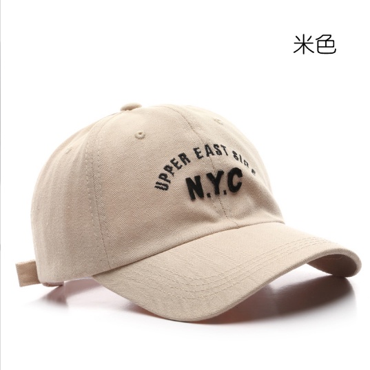 Mũ lưỡi trai nón kết vải mềm thêu chữ N.Y.C phong cách ulzzang Unisex Hàn Quốc