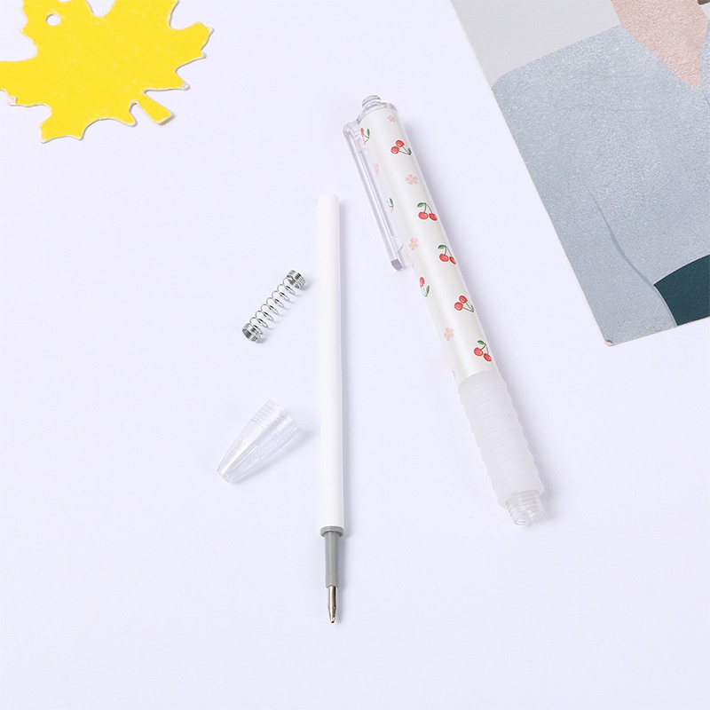 Set 5 Bút Bi Ngòi 0.5mm Hình Quả Cherry Dễ Thương
