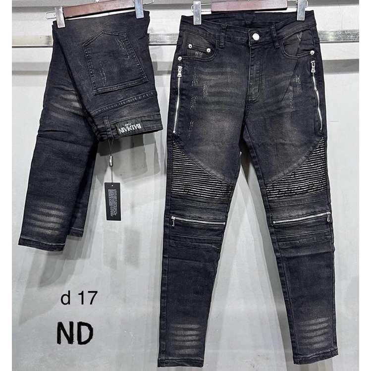 Quần jeans dài thời trang nam có hoạ tiết khoá vân kẻ dập, Quần bò nam phong cách hàn quốc btshop từ 28 đến 32.