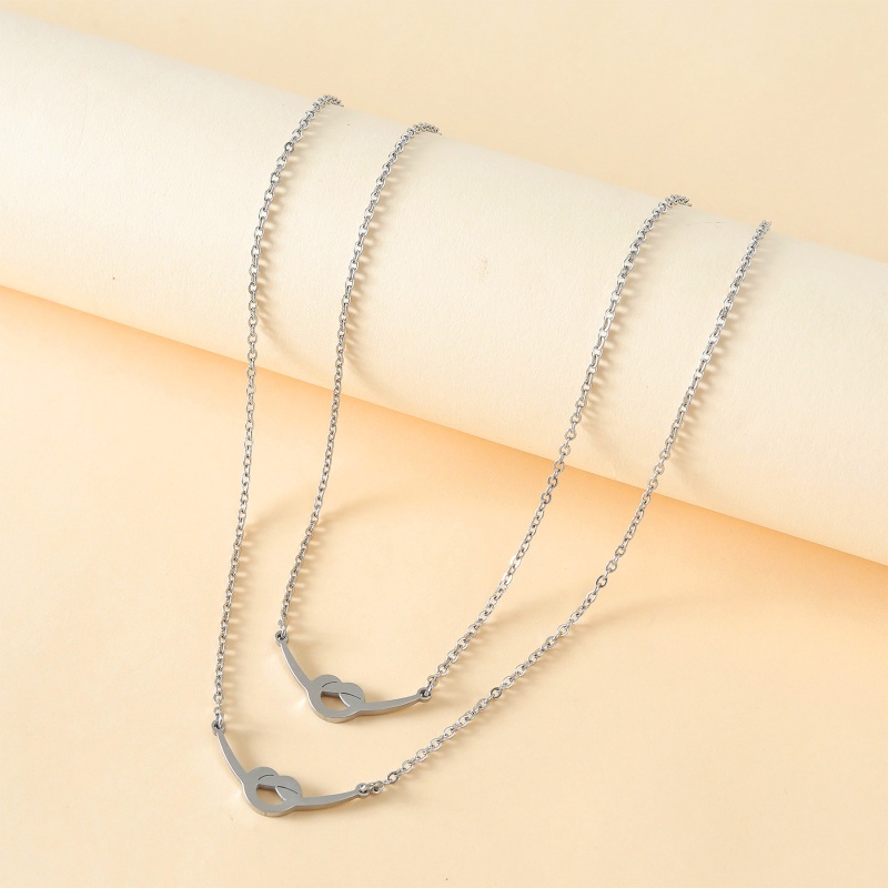 Set 2 Vòng cổ Hình Trái Tim Khắc Chữ Best Friend