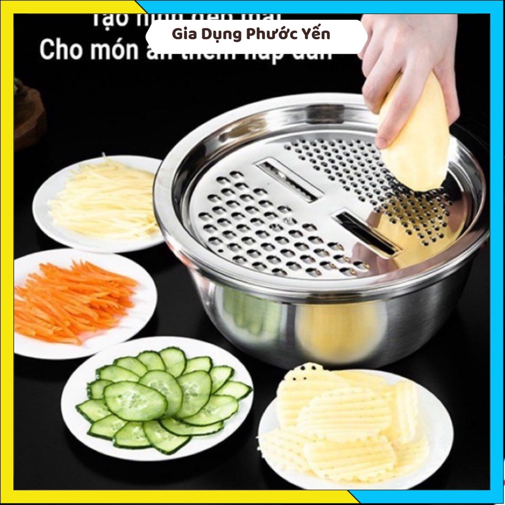 Bộ rổ nạo đa chức năng bằng inox