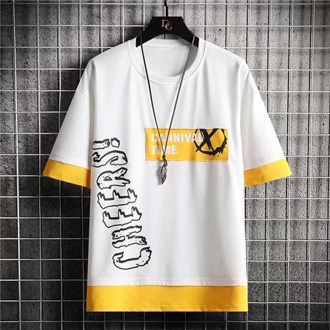 Áo Thun Tay Ngắn Dáng Rộng In Họa Tiết Thời Trang Mùa Hè Cho Nam size M-5XL