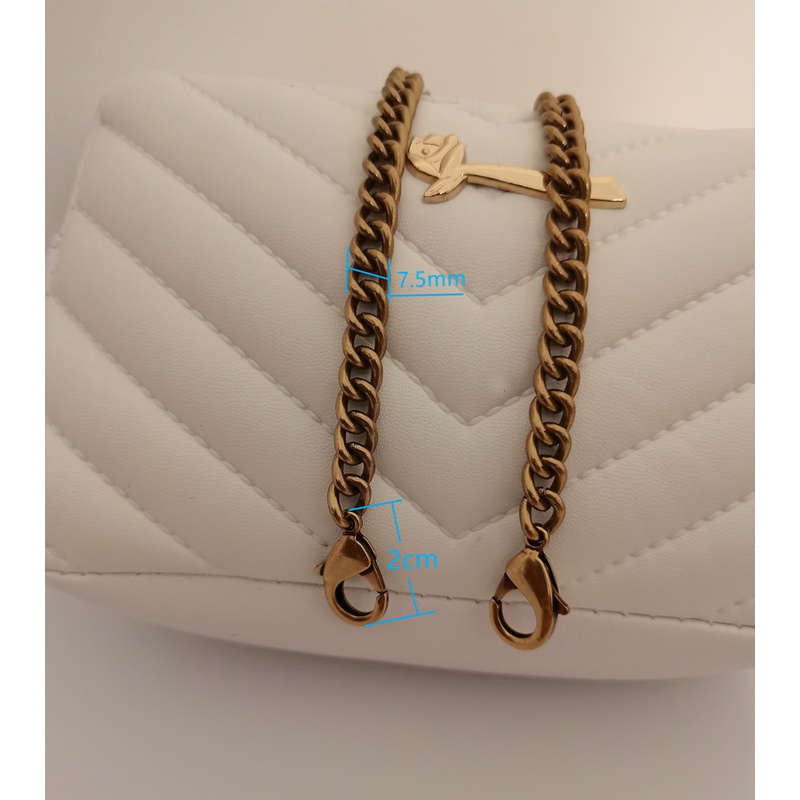 Dây Xích Kim Loại Đeo Chéo Vai / Túi Xách Thời Trang Cổ Điển  dây xích túi xách     quai túi xách thay thế    dây xích túi xách thay thế     dây túi xách