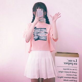 ÁO KIỂU OVERSIZE CỘT NƠ TAY ĐAN CHÉO DÂY