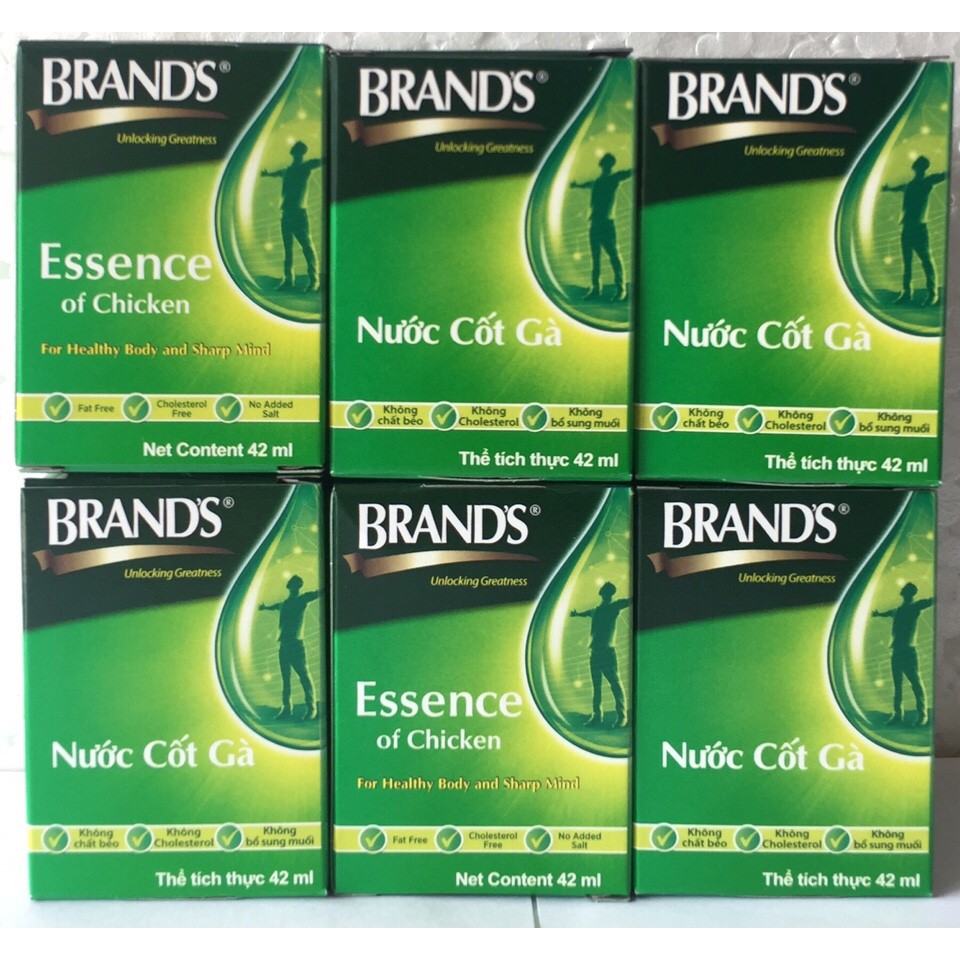 Nước cốt gà Brand's 42ml 12 hũ -Phân phối bởi Sâm yến Thái An