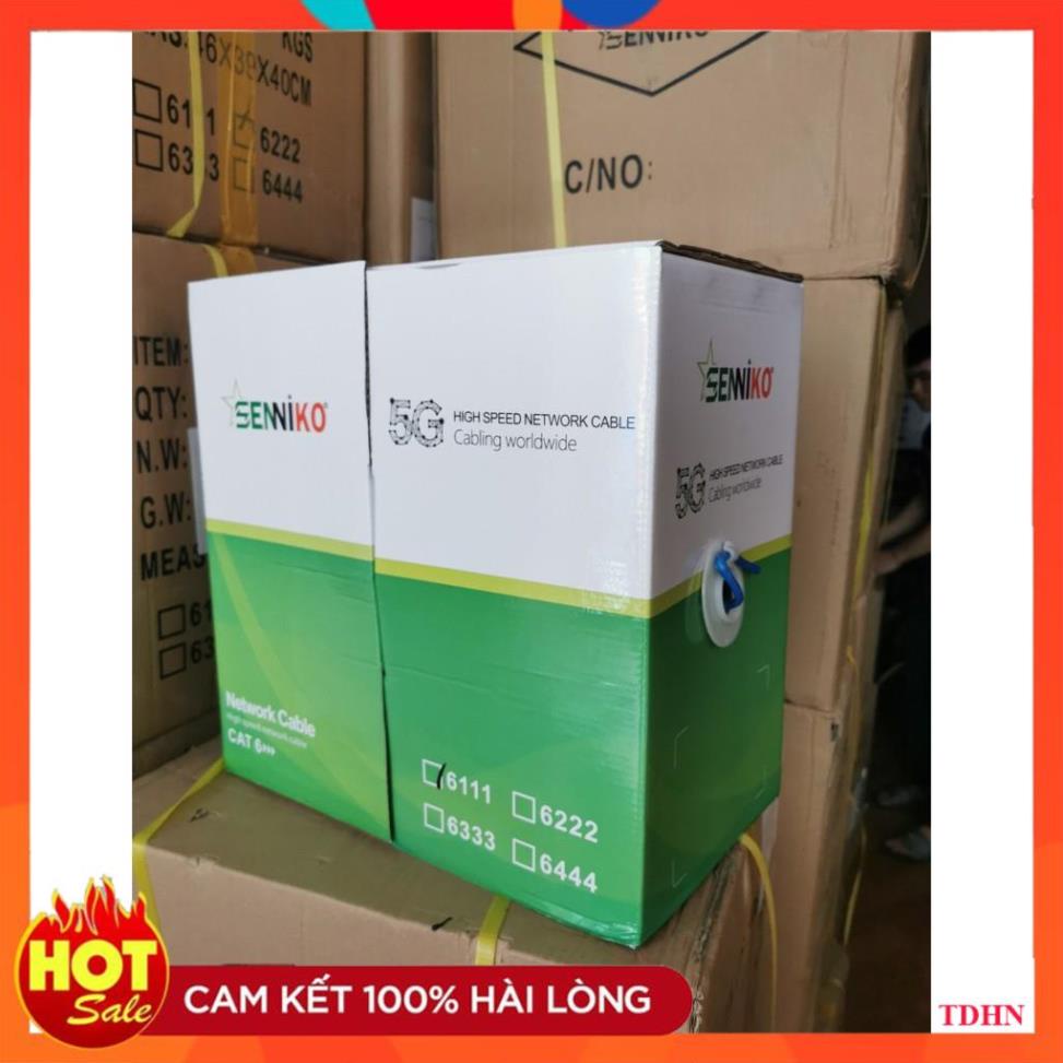 [Hãng] Thùng cáp Mạng Cat 6 SENNIKO 305m 8 lõi