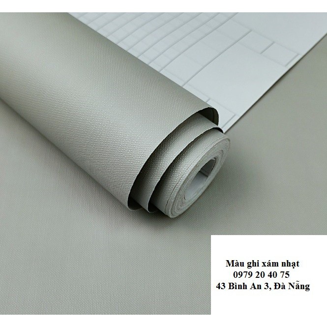 GIẤY DÁN TƯỜNG TRƠN MÀU XÁM NHẠT SẦN
