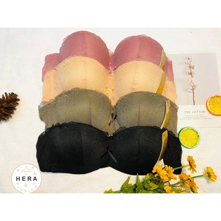 Áo ngực lót nữ Bra ren tăm cúp ngực size B shop H.E.R.A