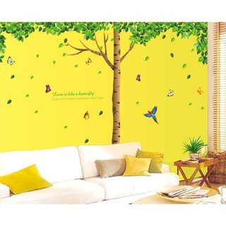 Decal trang trí Cây xanh size lớn ( 3 tấm )