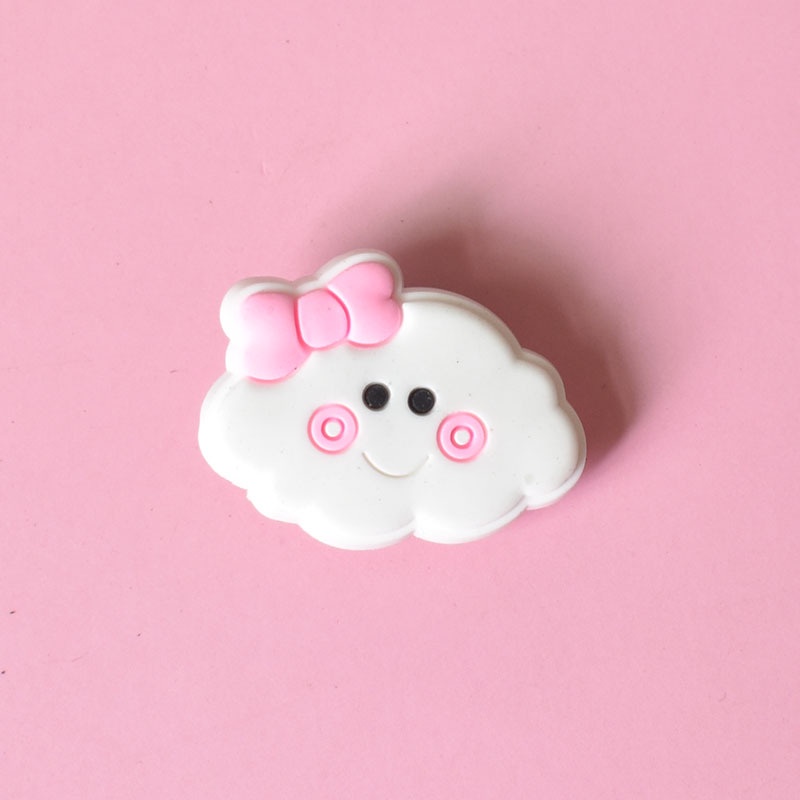 1 Phụ Kiện Trang Trí Giày Dép Bằng PVC Eva Kiểu Hoạt Hình Dễ Thương Cho Bé Gái