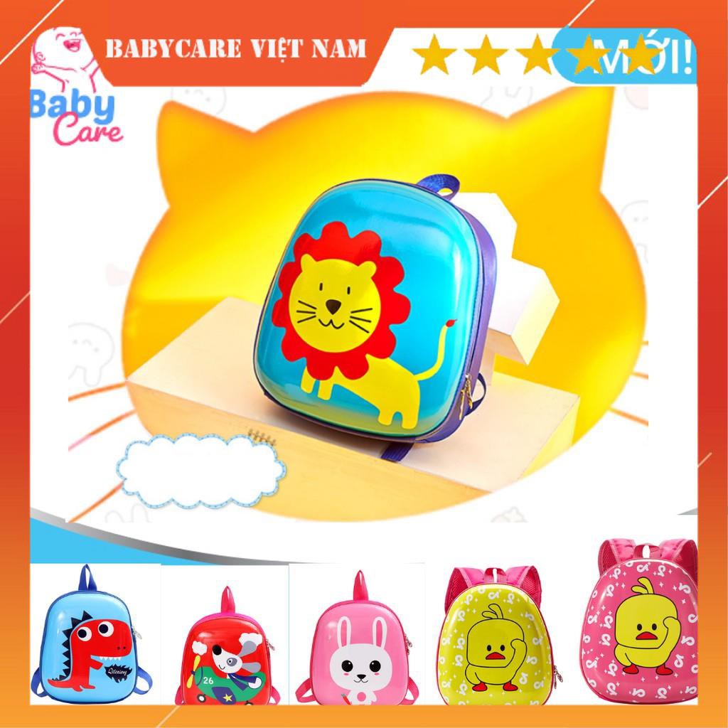❤️HÀNG LOẠI 1❤️ Balo Trẻ Em Bé Trai Bé Gái Nắp Nhựa Hình Thú Chống Nước,Chống Va Đập