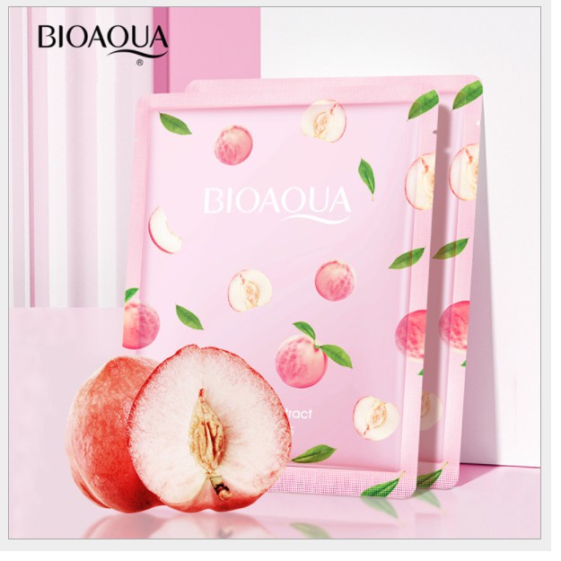 Mặt nạ Trái Đào Peach Bioaqua giúp dưỡng ẩm, làm trắng da