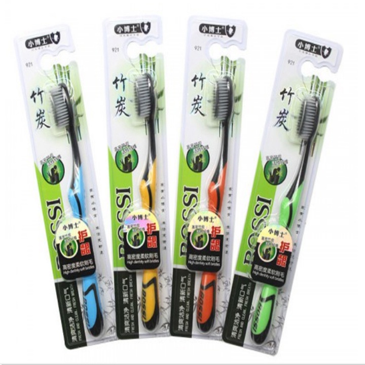 Bàn chải đánh răng than tre hoạt tính Hàn Quốc lông mềm chất lượng loại 1