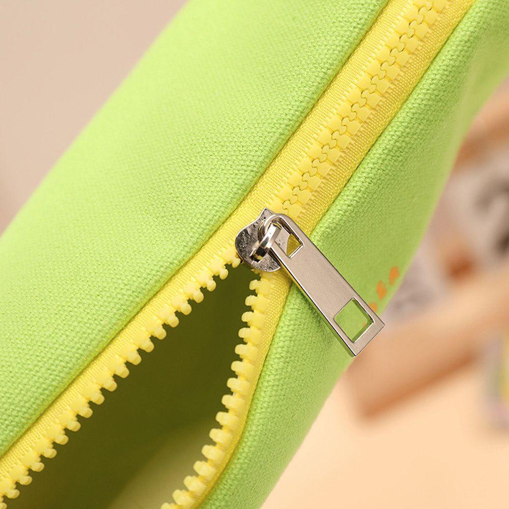 Túi Đựng Bút Bằng Vải Canvas Chống Nước In Hình Hổ Dễ Thương