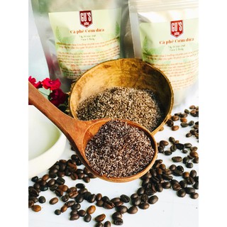 Cà phê bột dừa - cafe nguyên chất mix bột dừa tẩy tế bào chết cho da láng mịn