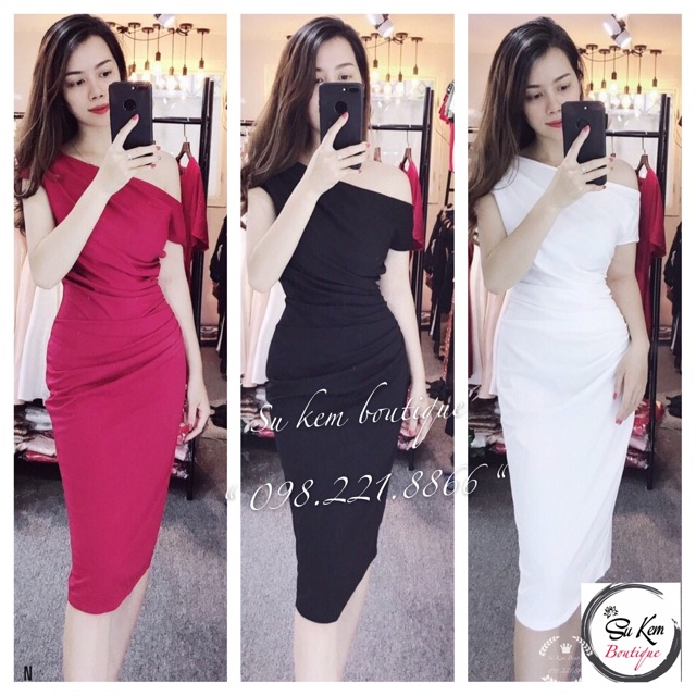 Váy umi lệch vai