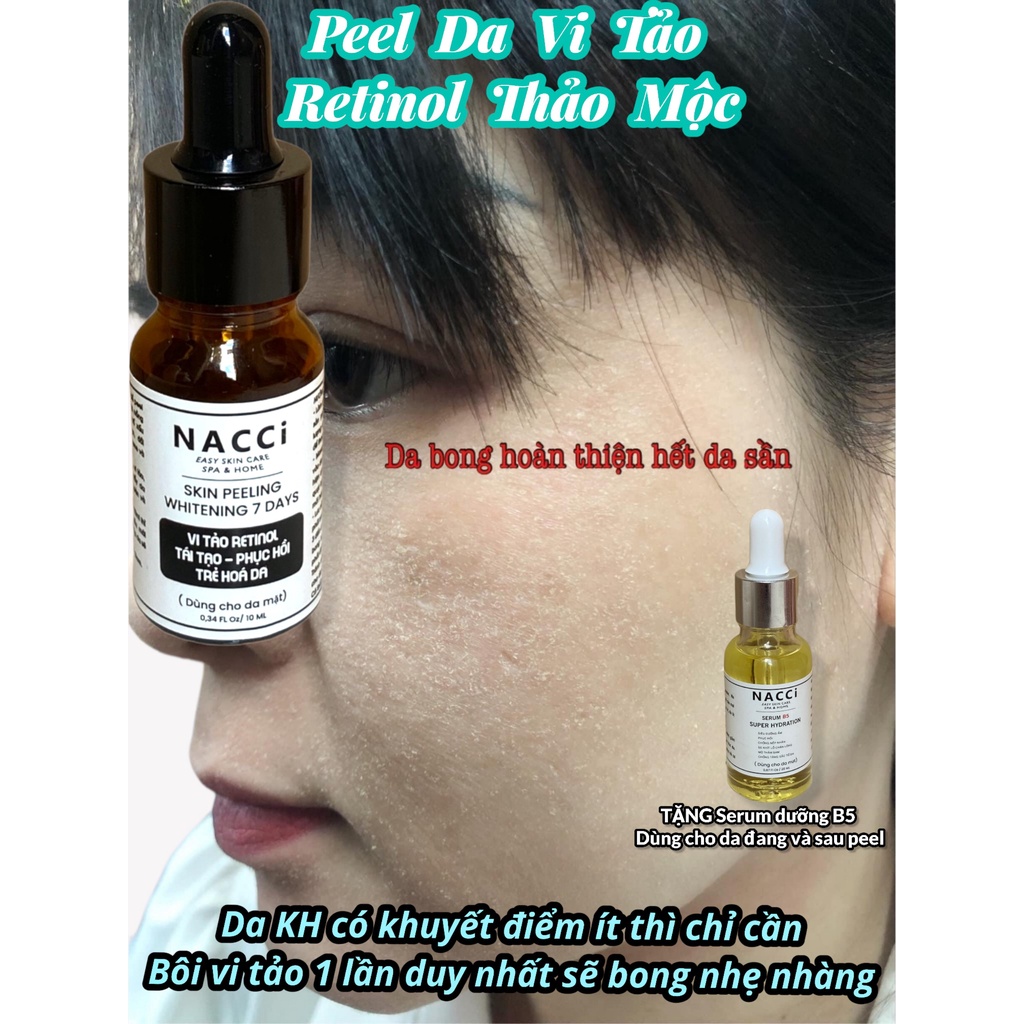 (Tặng Serum) - Peel da mặt vi tảo retinol sinh học - Lột bỏ pell tế bào chết - mờ thâm nám tàn nhang