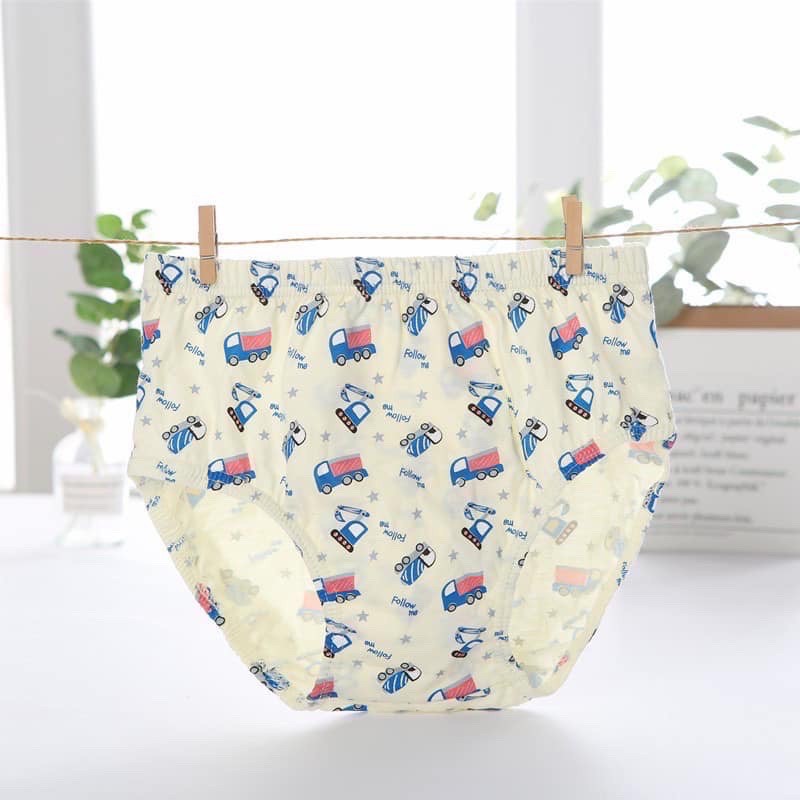 Set 5 Quần Lót Trẻ Em - Mẫu Xe Công Trường