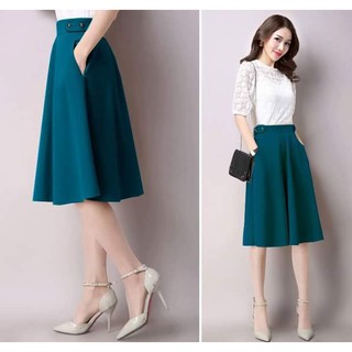 Chân váy xòe Hana lưng cách điệu