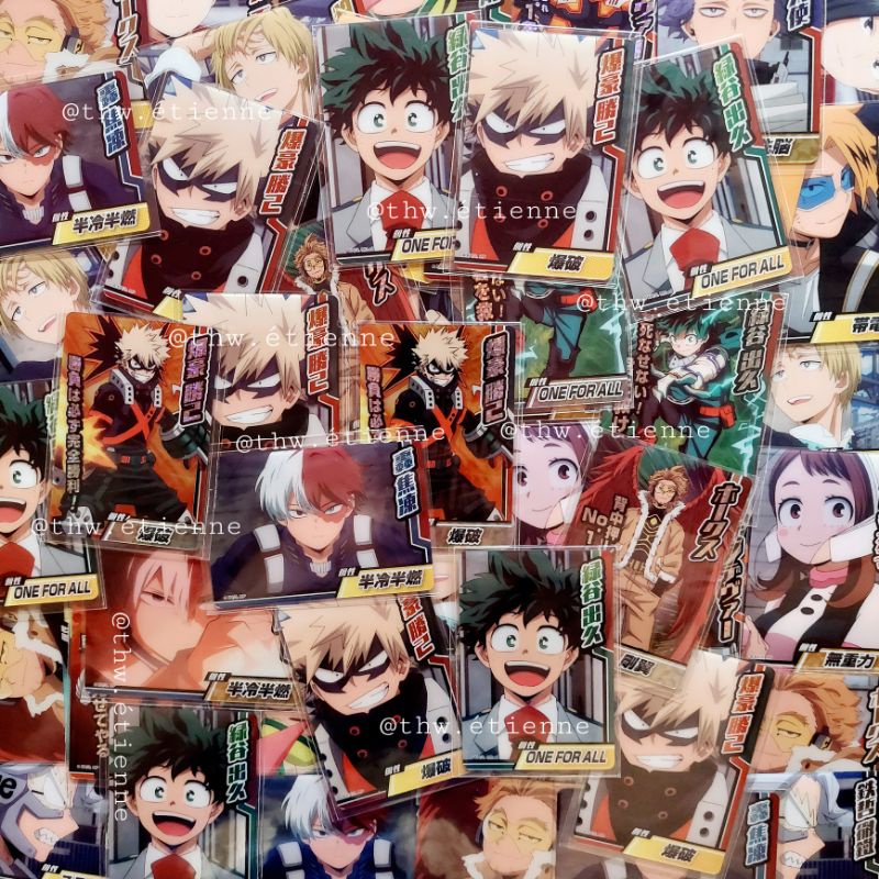 Tổng hợp thẻ bo góc MHA My Hero Academia/Học viện siêu anh hùng (collection gum card)