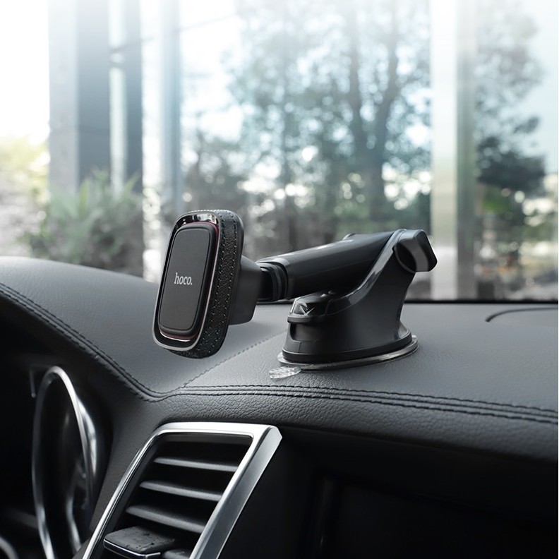 Giá đỡ điện thoại trên xe hơi HOCO CA42 hít nam châm- Chính hãng