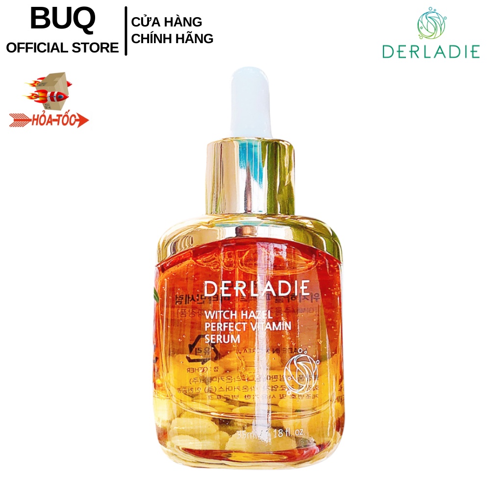 Tinh Chất Giảm Mụn DERLADIE Witch Hazel Perfect Vitamin Serum ngừa mụn, giảm thâm, làm đầy sẹo rỗ 35ml