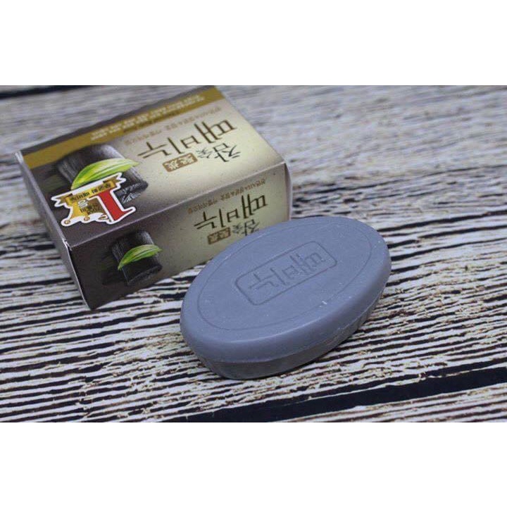 Xà phòng tắm thảo dược Hàn Quốc tinh chất than hoạt tính, Soap tẩy da chết giúp trắng da, mụn lưng