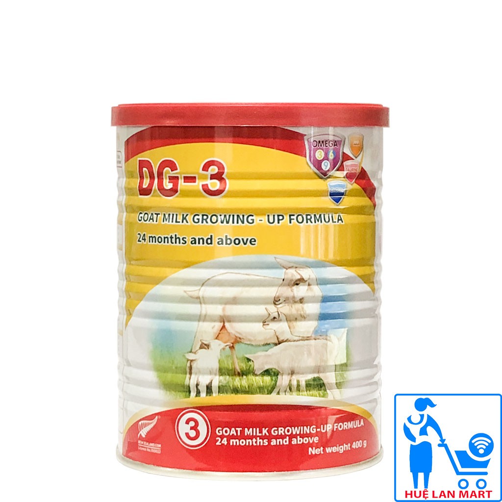 [CHÍNH HÃNG] Sữa Bột DG-3 Goat Milk Growing - Up Formula Hộp 400g