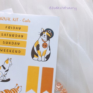 Bullet Journal Sticker - Mèo vàng