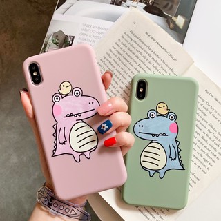 Ốp lưng hình cá sấu dễ thương cho iphone 6 6s plus 7 8 plus X XS Max XR