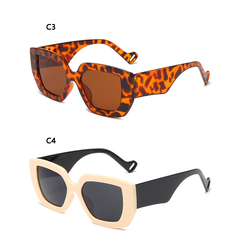 Kính Mát Gọng Vuông Lớn Bằng Nhựa Thời Trang Mới Cho Nam Và Nữ