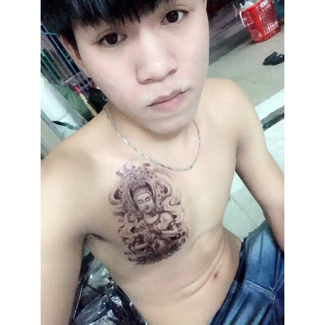 [ SIÊU GIẢM GIÁ TATTOO NAM ] Hình xăm dán tatoo Phật - miếng dán hình xăm đẹp dành cho nam